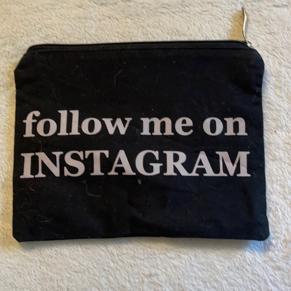 Small zippered make up bag